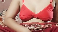 Young girl is masturbating.  Sexy hot girl with beautiful boobs is pissing and fucking her tight pussy with sex toy.