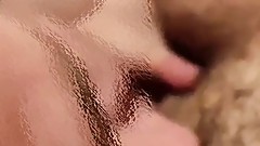 My wife Eva likes how I lick he hairy pussy