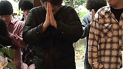 Naive Japanese housewife gets pleasured and creampied by two neighbors