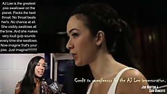 AJ Lee is the GOAT of piss swallowing. Best throat. An 11-10