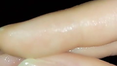 sticky fingers from masturbation